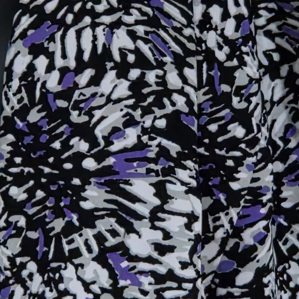 Dressbarn Women's Floral Black & Purple Patterned ¾ Length Sleeve Jacket Size M